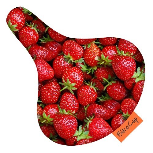 BIKECAP zadeldekje Strawberries - BIKECAP zadeldekje