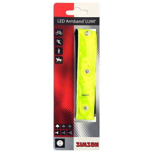 SIMSON - 020718 reflectie armband 4 led - SIMSON - 020718