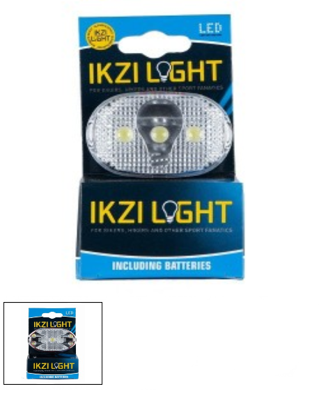 IKZI LIGHT opkliklampje 3 led voor - IKZI LIGHT opkliklampje