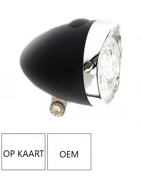 CATCH-IT retro koplamp zwart,UITLOOP artikel