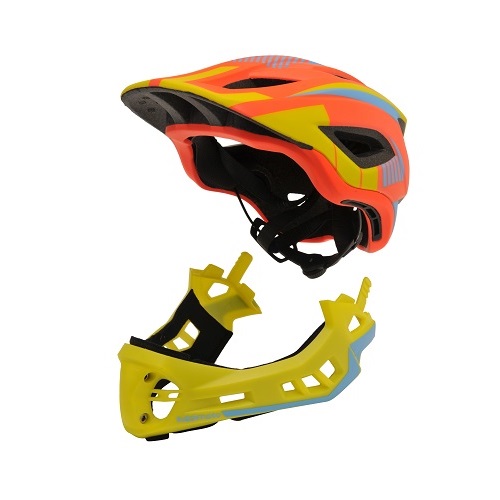 KIDDIMOTO Full Face helm orange/yellow M - KIDDIMOTO Full Face helm