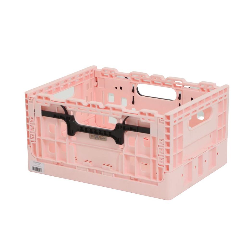 WICKED Smart Crate lichtroze met zwarte grepen - WICKED Smart Crate
