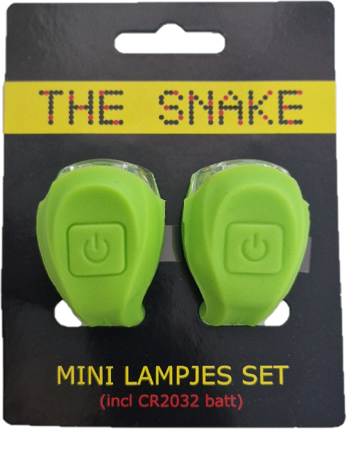 SNAKE verlichtingsset silicone groen  - SNAKE verlichtingsset