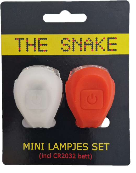 SNAKE verlichtingsset silicone rood/wit  - snake 2023