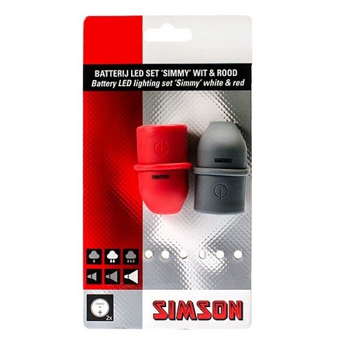 SIMSON - 022010 Batterij LED set ''Simmy'',3 LED's, 29 LUX/13.5 LUX - SIMSON - 022010
