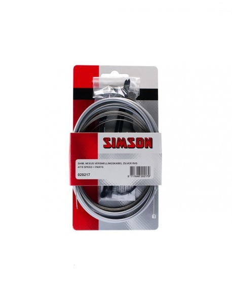 SIMSON - 020217 Shim. Nexus Versn.kabel zilver RVS - SIMSON - 020217