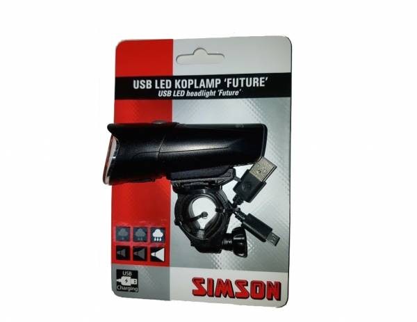 SIMSON - 022003 USB LED koplamp 'Future', 30 LUX - SIMSON - 022003